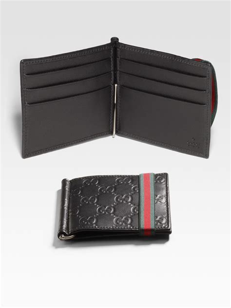 gucci men's money clip wallet|gucci wallet snake cheap.